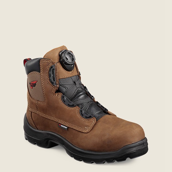 Botas de Seguridad Red Wing Hombre Marrom - Flexbond - 6-Inch Boa® Waterproof Toe - 756-AIVFBG